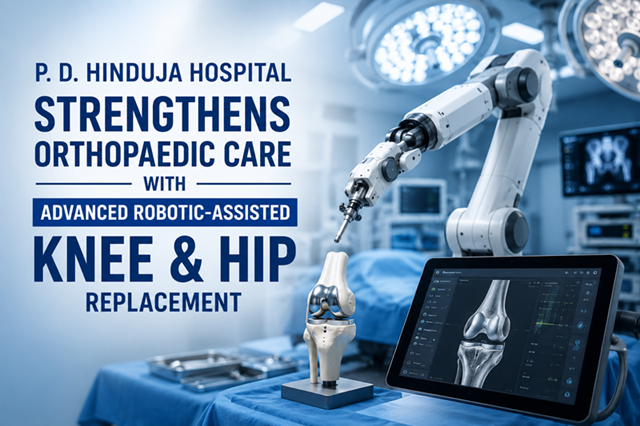 P. D. Hinduja Hospital launches CORI robotic-assisted knee and hip replacement surgery system