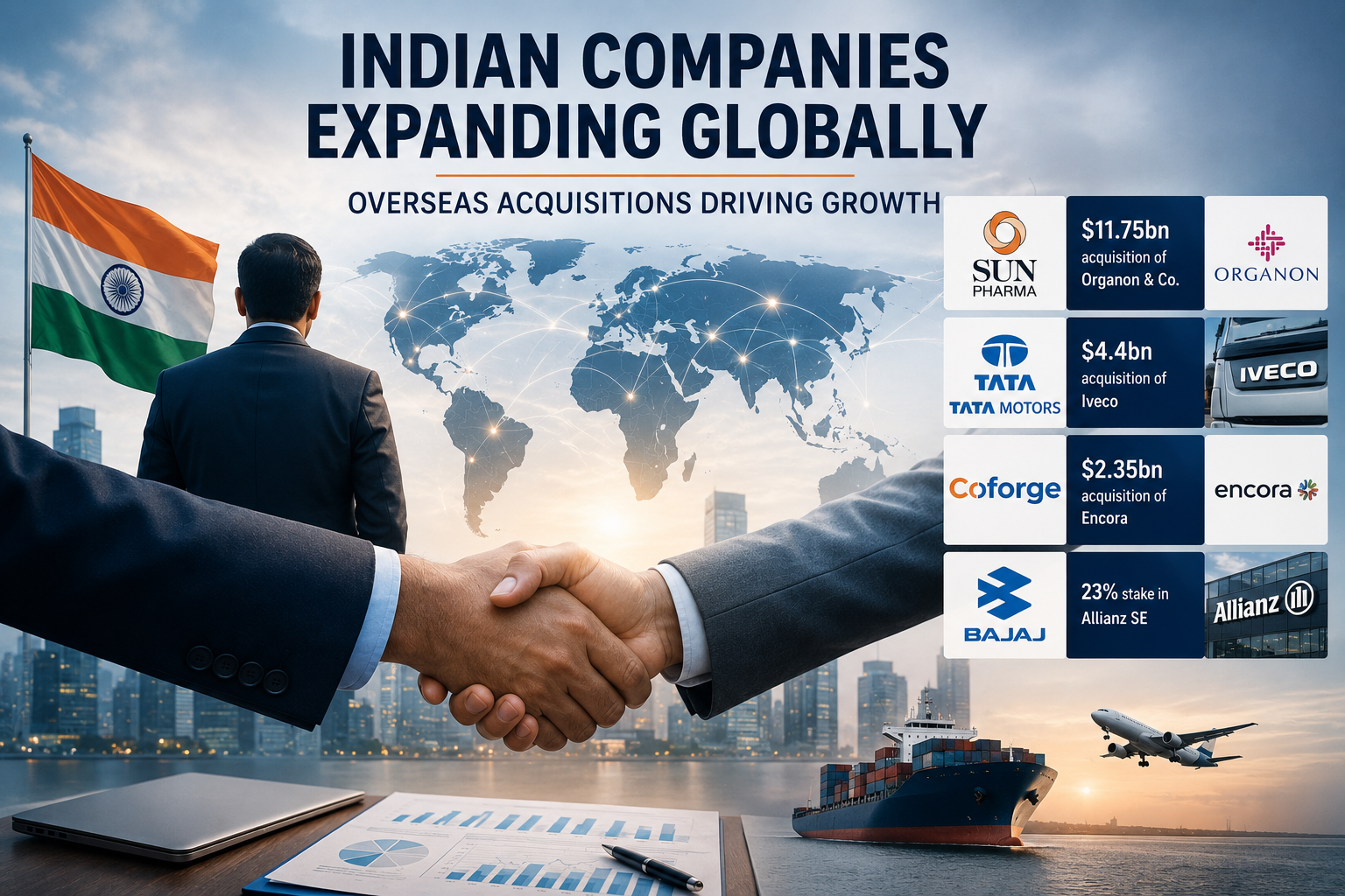Indian companies increasing overseas acquisitions amid changing domestic growth conditions