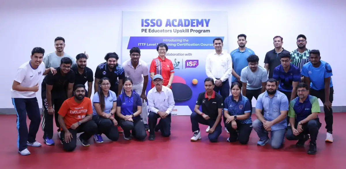 Participants attend the ITTF Level 1 Coach Education Programme organised by ISSO and ISF Academy in Noida.