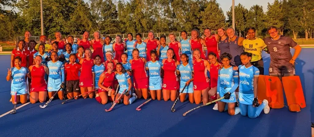 Indian Junior Women's Hockey Team during its UK exposure tour ahead of the Women's Junior Asia Cup.