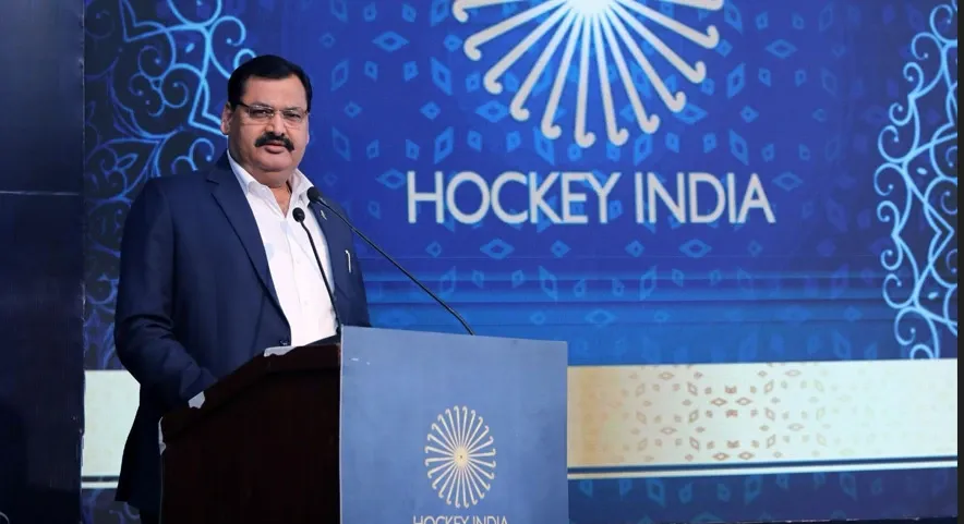 Players in action ahead of the 4th Hockey India Sub-Junior Women Academy Championship 2026 in Gwalior