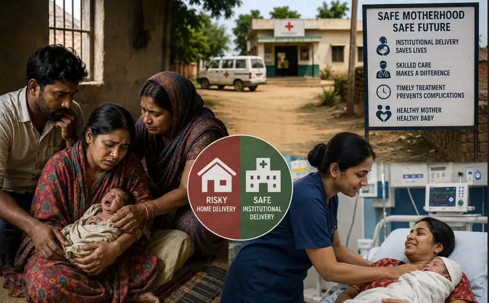 Healthcare concerns surrounding home deliveries and newborn safety in rural India