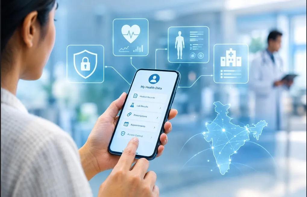 Patient-controlled healthcare data and AI-powered digital health infrastructure in India