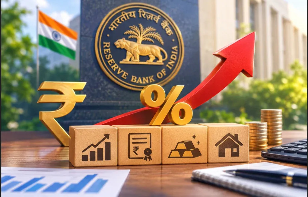 RBI repo rate hike and its impact on India's stock market, bonds, gold and real estate