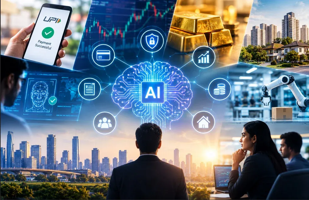 Artificial intelligence infrastructure connecting digital payments, automated systems, financial services and human oversight