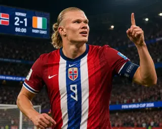 Norway celebrate a 2-1 victory over Ivory Coast in the FIFA World Cup 2026 Round of 32.
