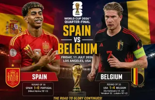 Lamine Yamal leads Spain ahead of the FIFA World Cup 2026 quarter-final against Belgium.