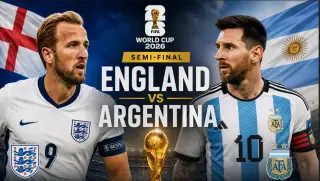 England and Argentina players ahead of the FIFA World Cup 2026 semi-final.