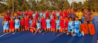 Indian Junior Women's Hockey Team during its UK exposure tour ahead of the Women's Junior Asia Cup.