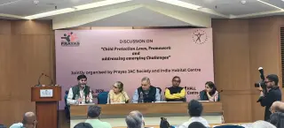 Experts discuss strengthening child protection laws during a multi-sectoral consultation in New Delhi.