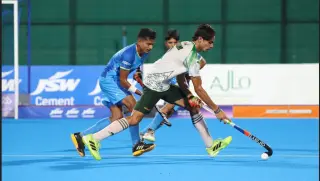 Indian Sub-Junior Men's and Women's Hockey5s teams celebrate victories at the FIH Youth Hockey5s Asian Championship 2026.